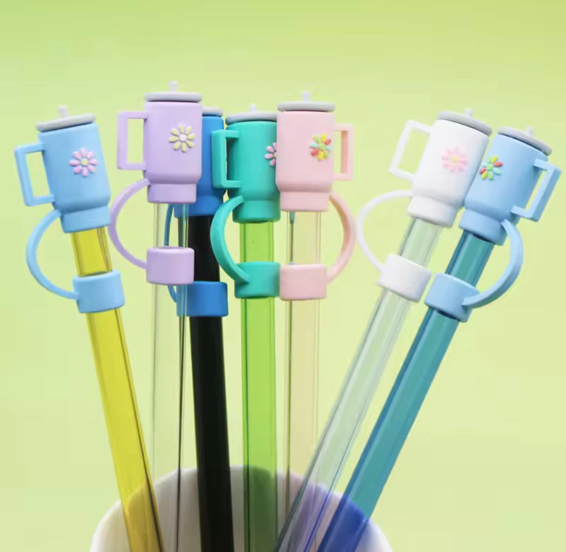 Set Of 3 Silicone Straw Topper, Dust Proof Tumbler Straw Cover, Reusable Straw Tips, Straw Cup Accessories Set Of 3 Silicone Straw Topper, Dust Proof Tumbler Straw Cover, Reusable Straw Tips, Straw Cup Accessories